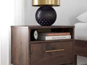 Bedside tables dark wood 3