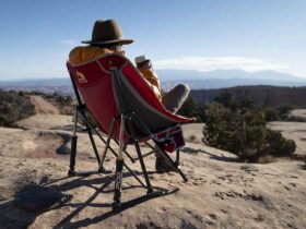 camping chair with table1