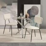 extendable glass top dining room tables