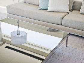 glass and oak coffee table 2