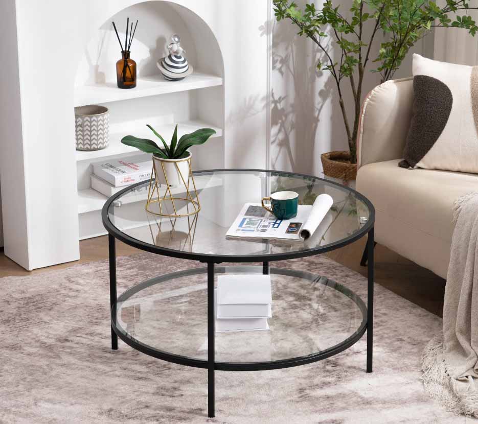 glass black coffee table 4