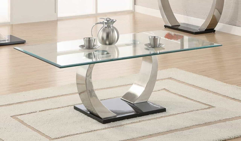 glass living room table price