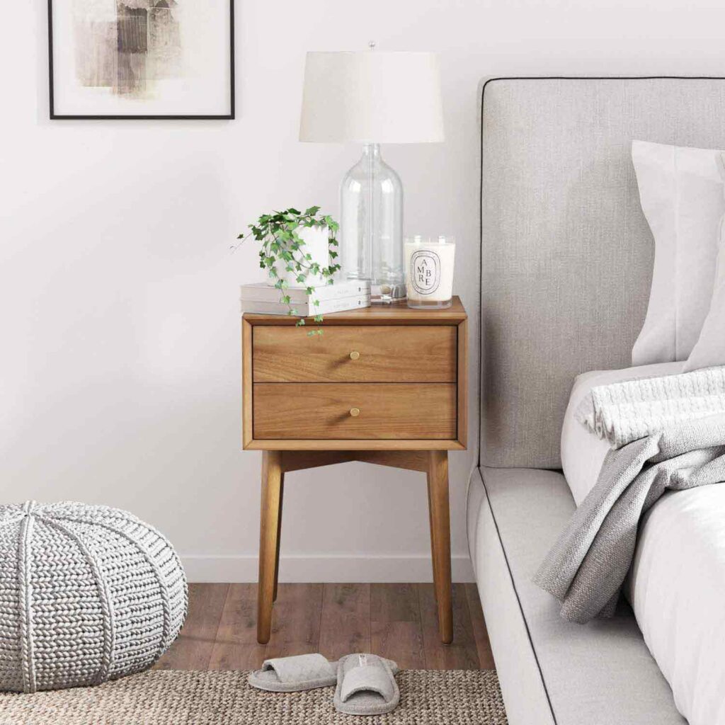 bedside tables dark wood 3