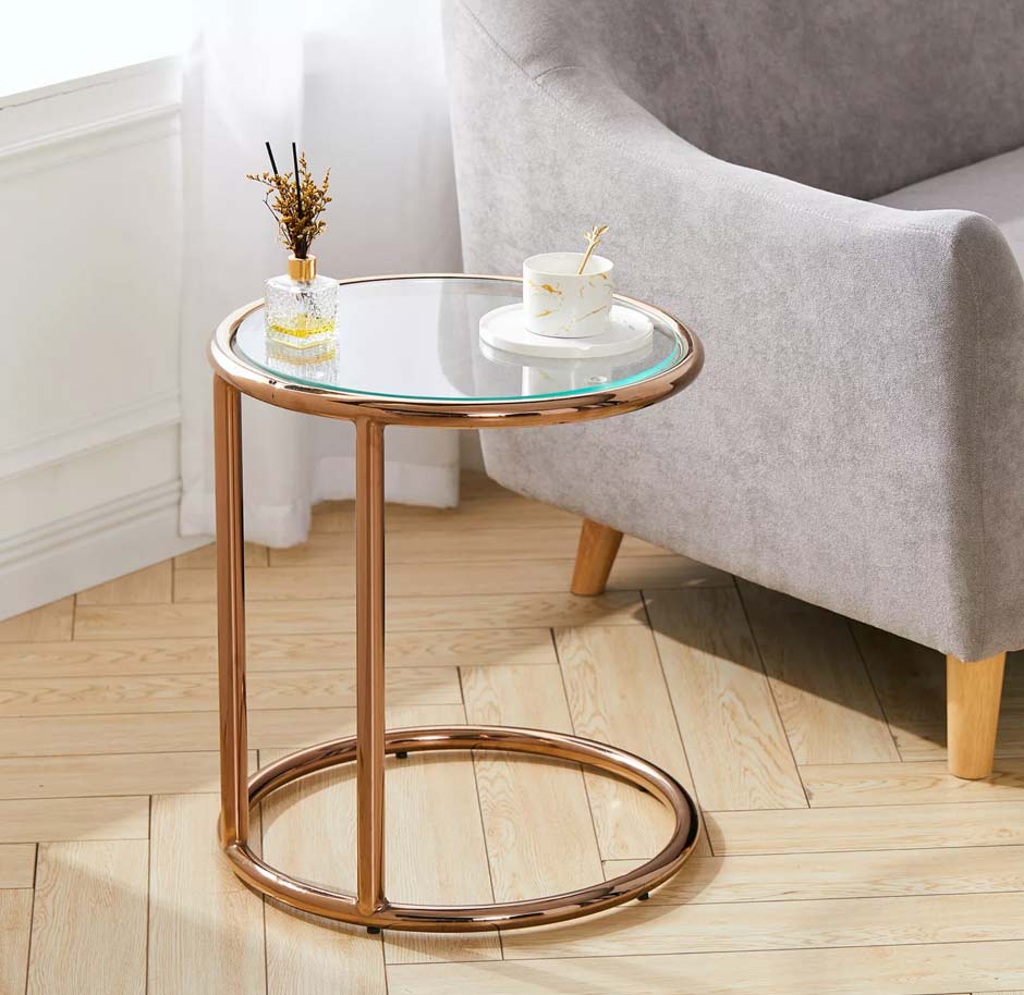 gold glass end table 3