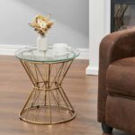 gold glass end table 4 1