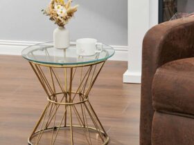 gold glass end table 4 1