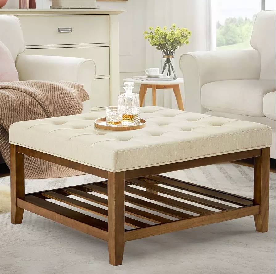 square wood coffee table 2