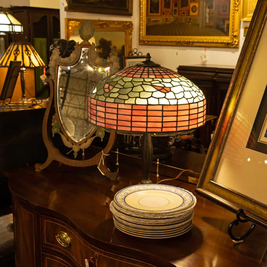 antique stained glass table lamps