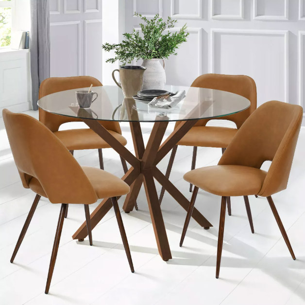 kitchen table and chairs glass1