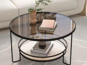 small round glass coffee table2