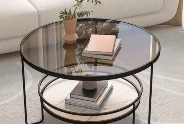 small round glass coffee table2